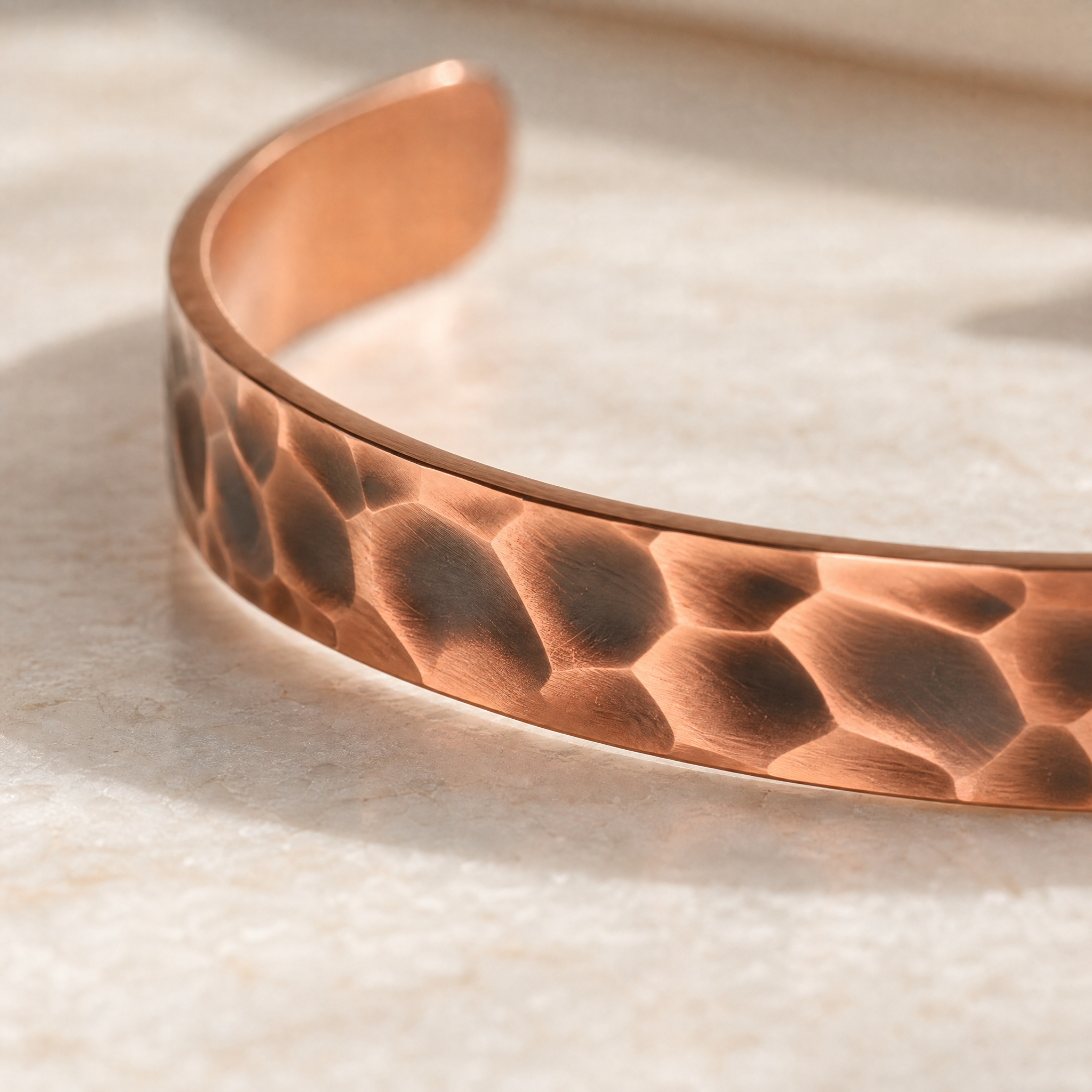 The Hammered Copper Cuff
